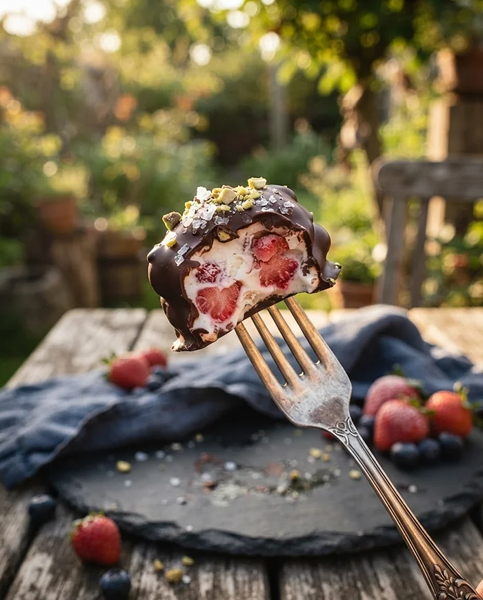 Frozen Yogurt Clusters 4 berry chocolate yogurt bites