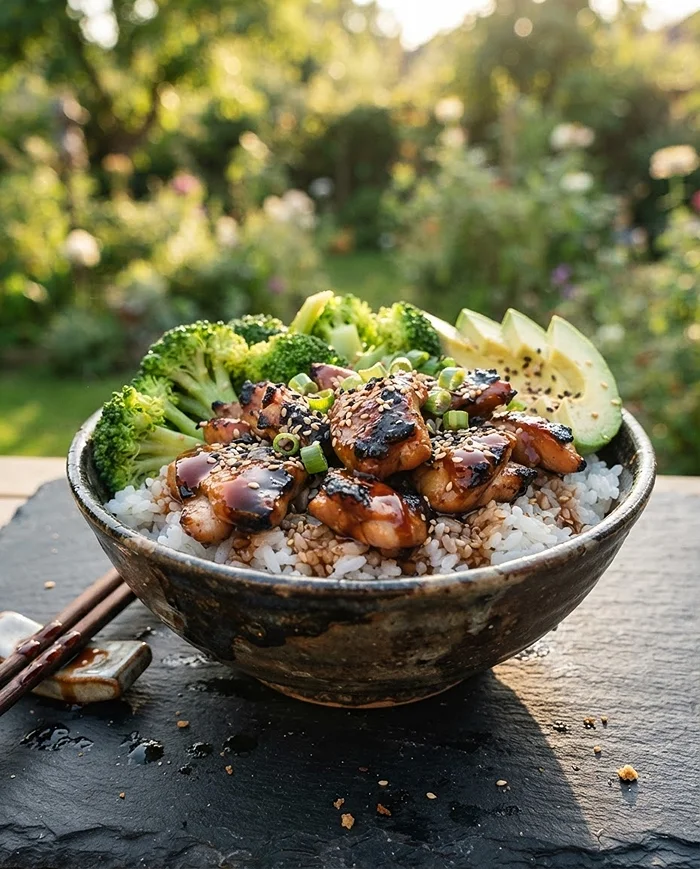 Teriyaki Chicken and Rice Bowls 4 better than takeout dinner