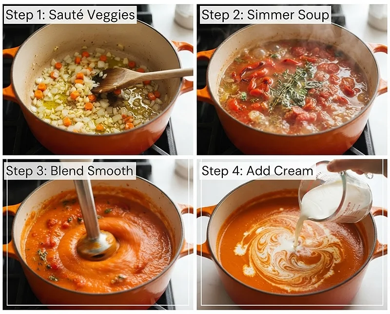 blended vegetable soup