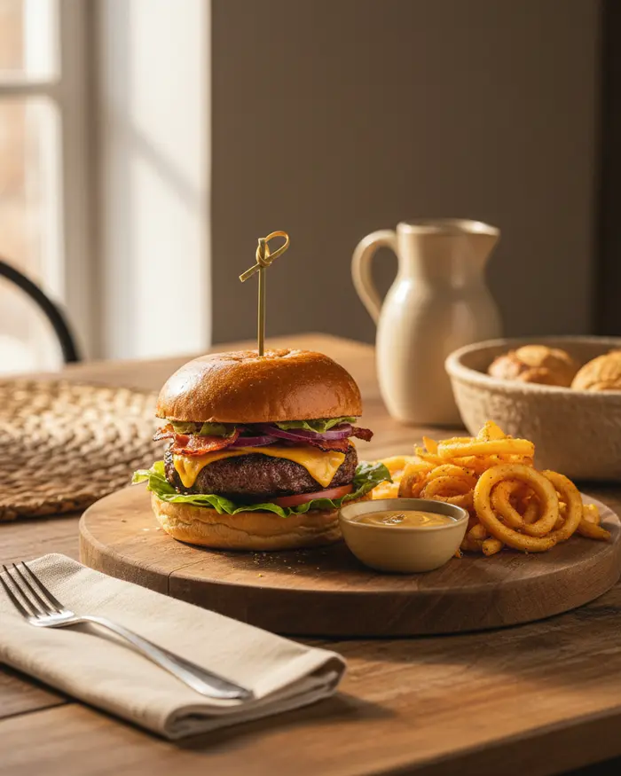 Burger Recipes serving suggestion