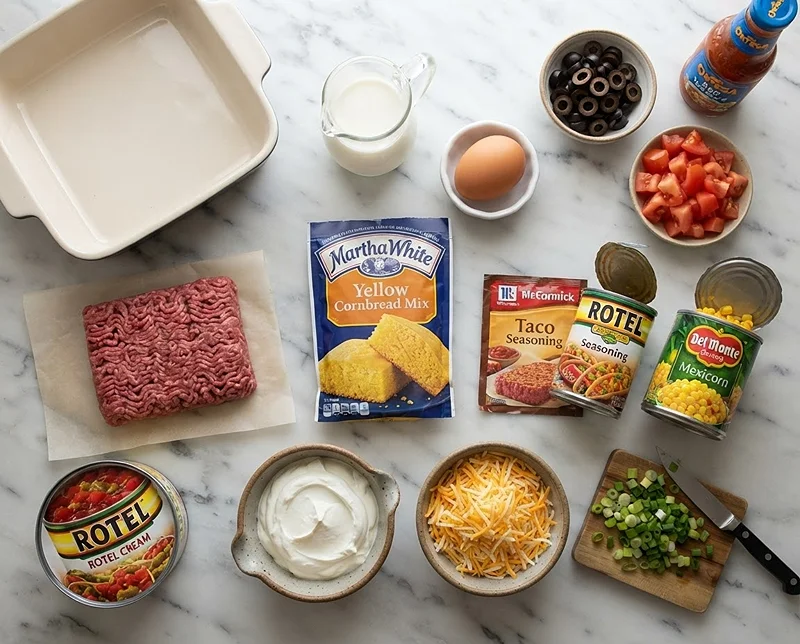 Cheddar Cornbread Taco Casserole 2 casserole recipes
