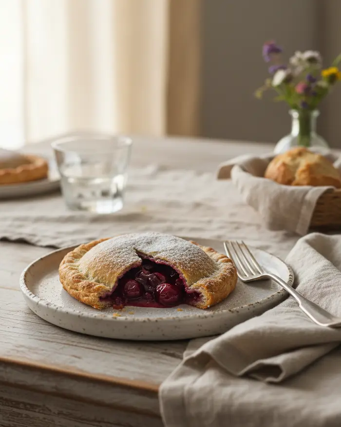 Cherry Hand Pies & Turnovers serving suggestion