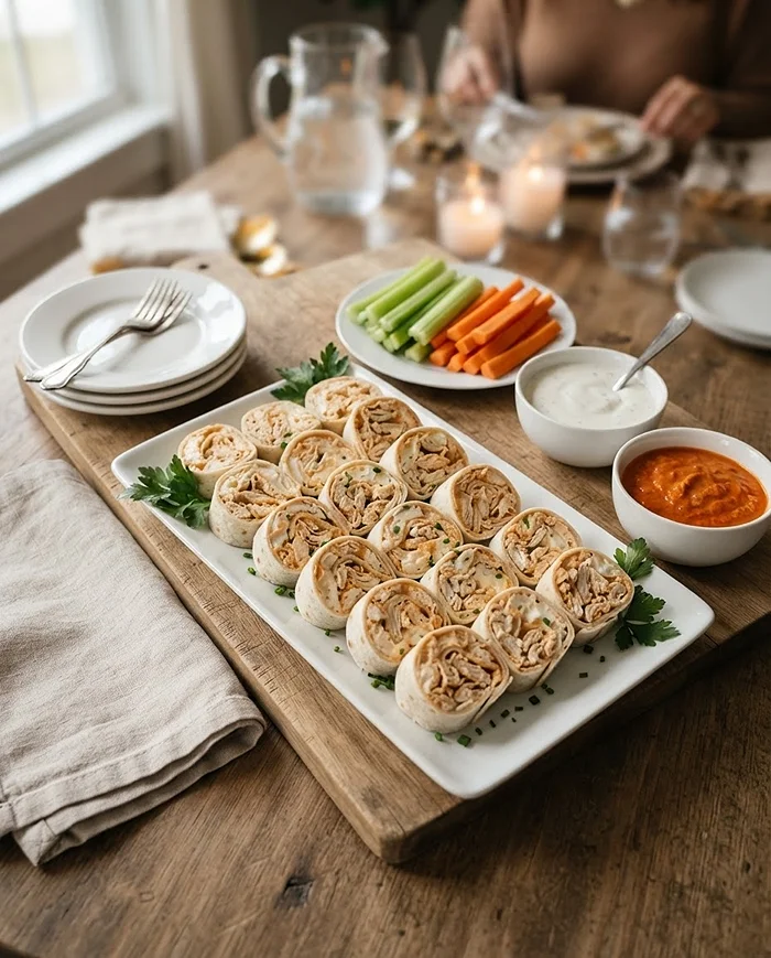 Buffalo Chicken Roll Ups 4 chicken pinwheel recipe