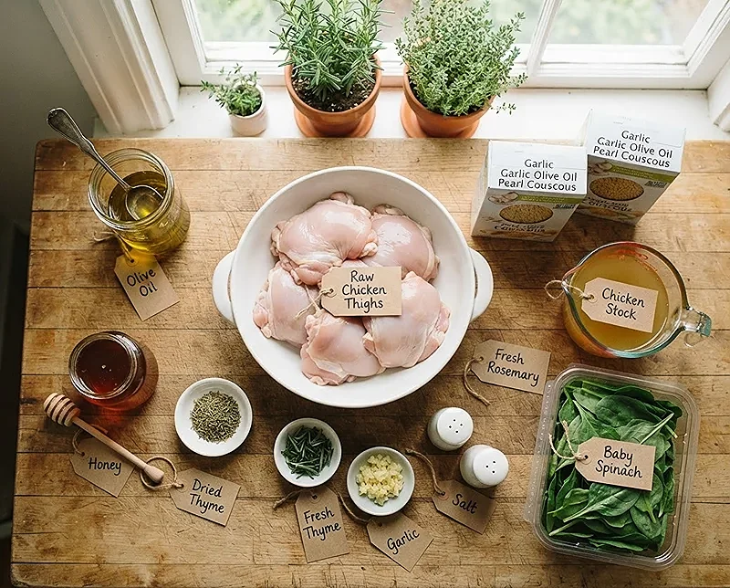 Honey Garlic Chicken Couscous Skillet 2 chicken skillet recipes
