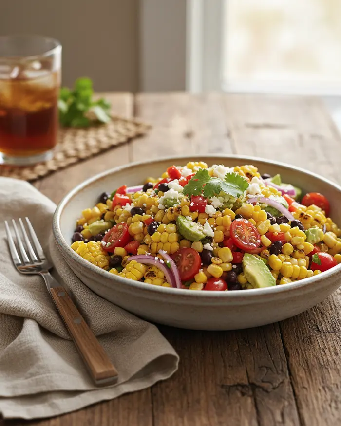 Corn Salads serving suggestion