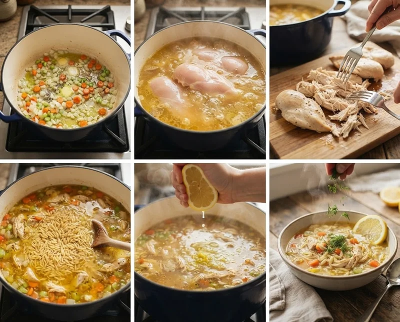 Lemon Chicken Orzo Soup 3 cozy healthy weeknight soup