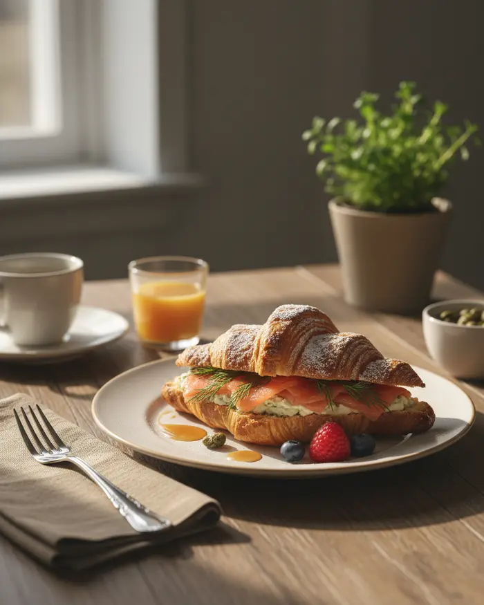 Croissant Recipes serving suggestion