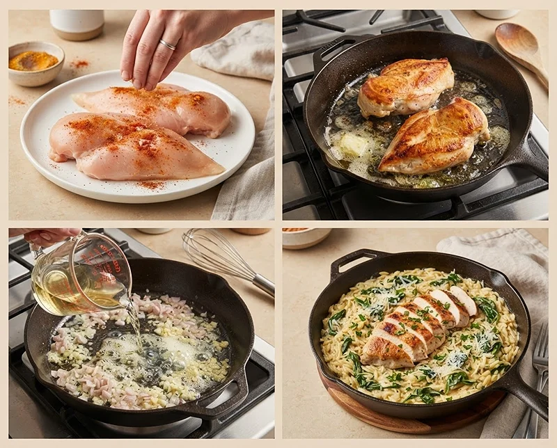 Garlic Parmesan Chicken Dumpling Skillet 3 dumpling skillet dinner