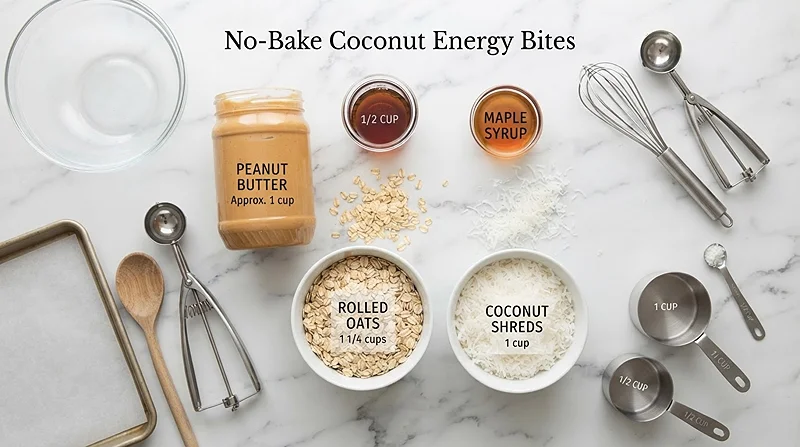 No Bake Coconut Energy Bites 2 easy dessert recipes