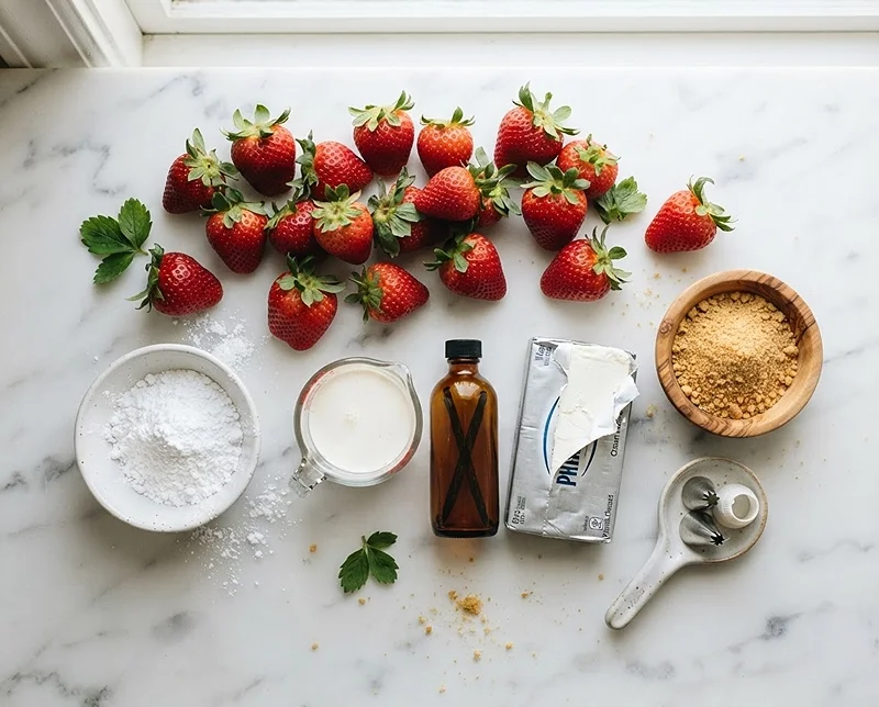 Cheesecake Stuffed Strawberries 2 easy dessert recipes