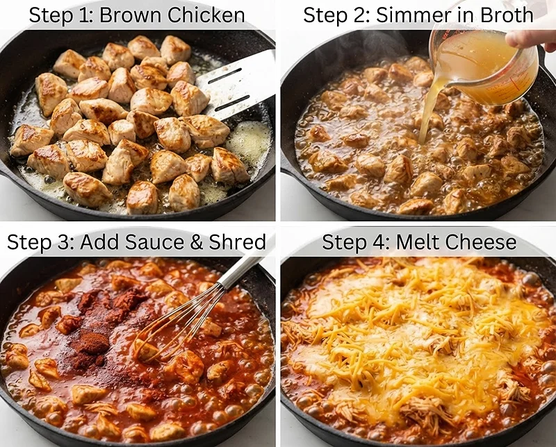 Rotisserie Chicken Enchilada Skillet 3 enchilada skillet recipe