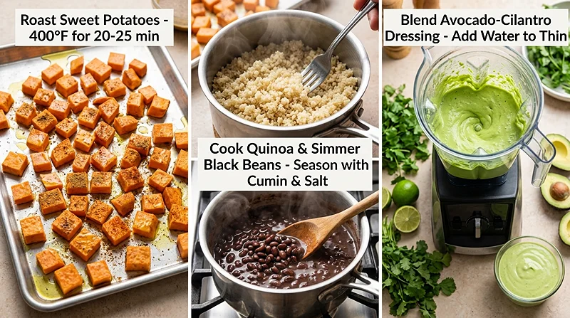healthy quick fresh salad