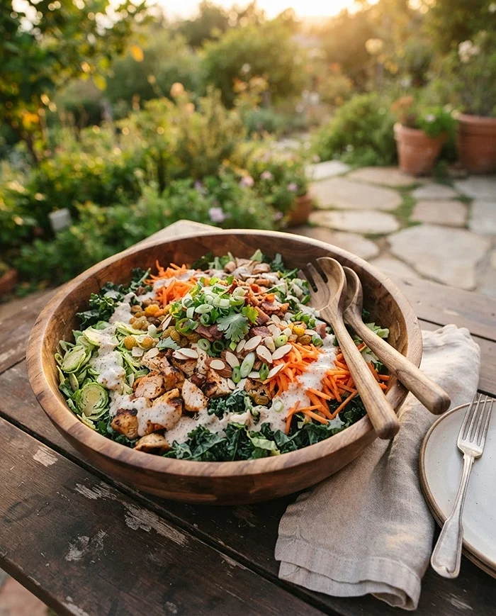 BBQ Chicken Ranch Chopped Salad 4 hearty dinner salads