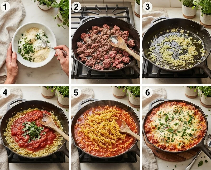 Skillet Lasagna with Cheese Recipe 3 lasagna soup recipe