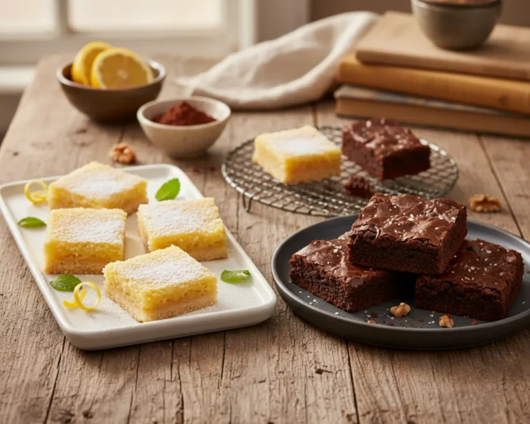Creamy Lemon Bars & Brownies