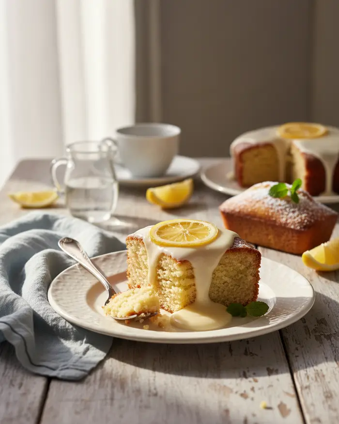 Lemon Cakes serving suggestion