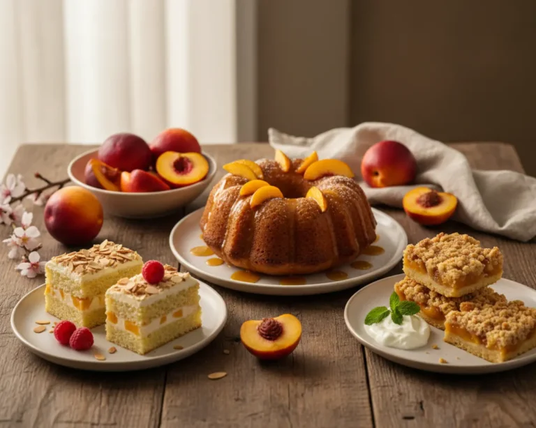 Simple Nectarine Cakes