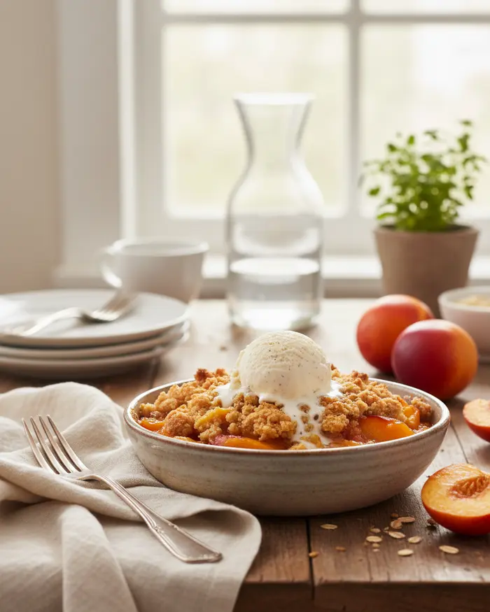 Nectarine Cobblers & Crisps 4 Nectarine Cobblers & Crisps serving suggestion