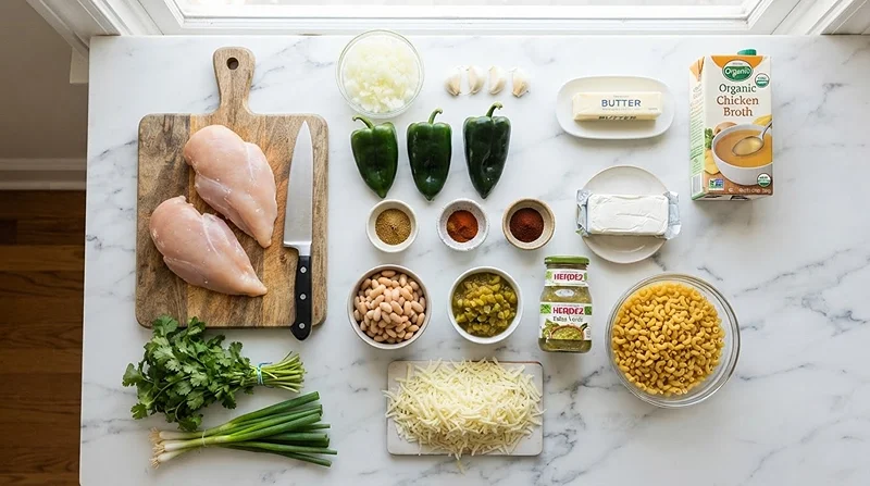 Creamy White Chicken Chili Mac 2 pasta dinner recipes
