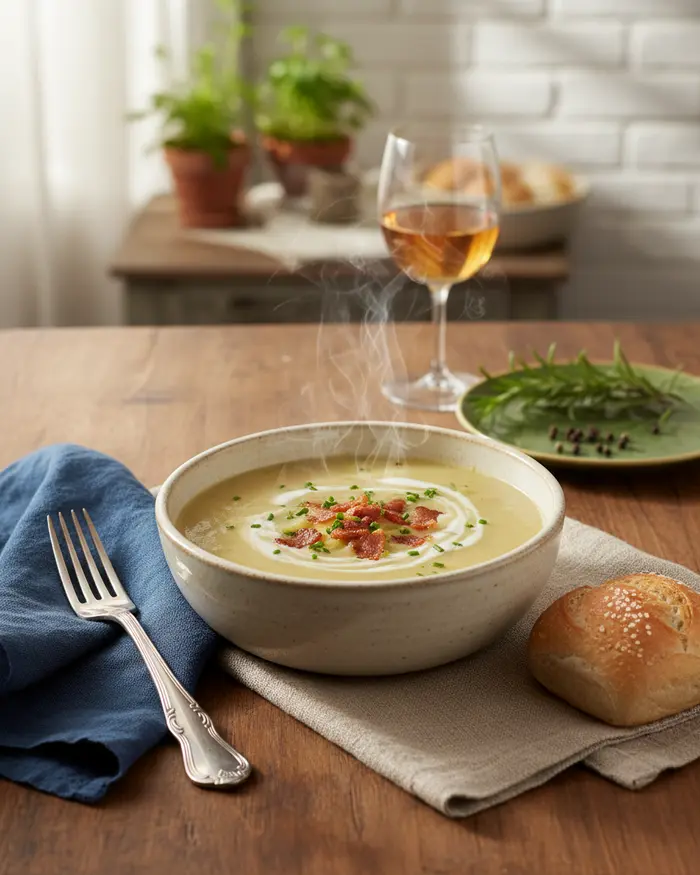Potato Soups serving suggestion