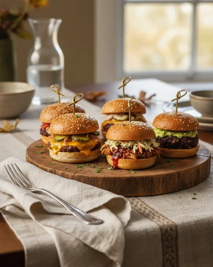 Sliders 5 Sliders serving suggestion