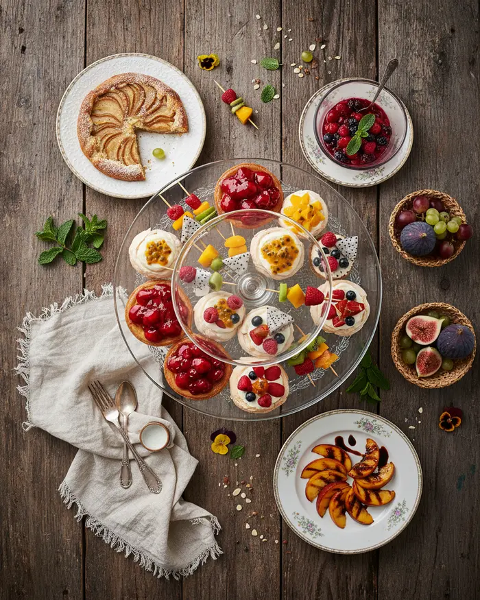 Serving for Fruit Desserts