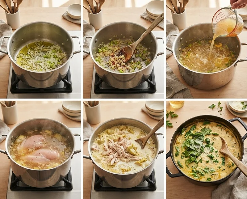 Spinach Artichoke Chicken Soup 3 spinach artichoke soup