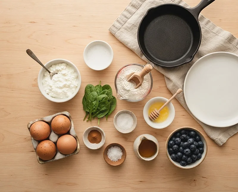 spinach cottage cheese pancakes toddler​