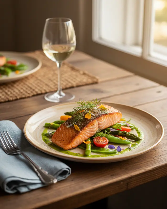 Spring & Summer Dinners 4 Spring & Summer Dinners serving suggestion