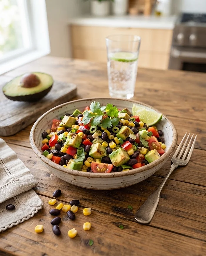 Avocado Corn Black Bean Chopped Salad 4 summer meal prep