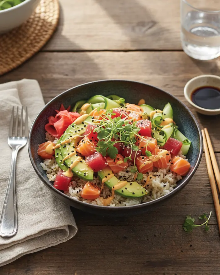Sushi Bowls & Rice Snacks serving suggestion