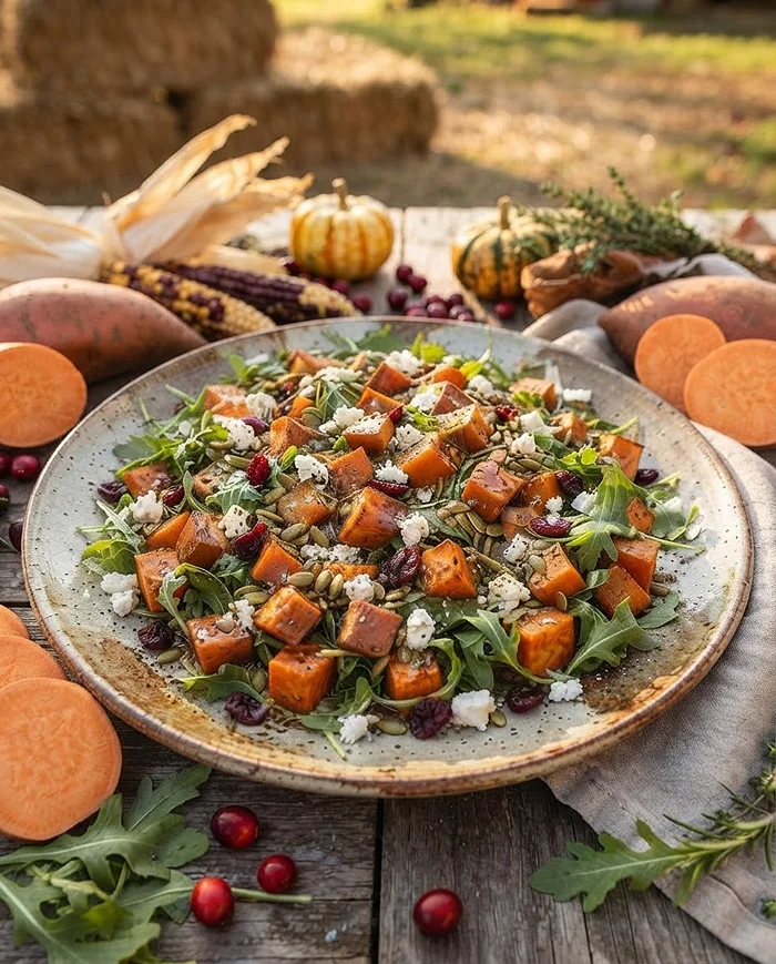 Roasted Sweet Potato Salad 4 warm salad recipe